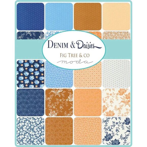 Denim and Daisies Quilt Kit by Fig Tree Co for Moda - Picture 8 of 8